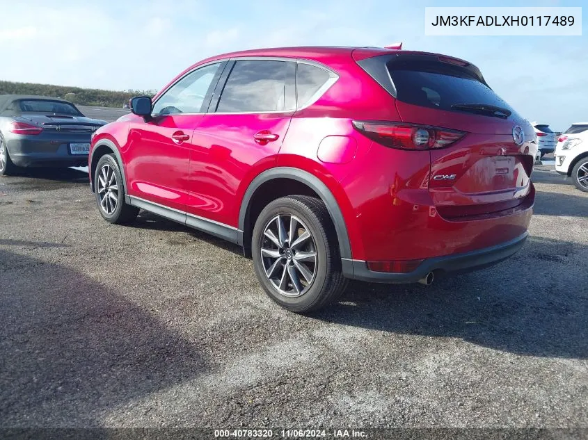 2017 Mazda Cx-5 Grand Touring VIN: JM3KFADLXH0117489 Lot: 40783320