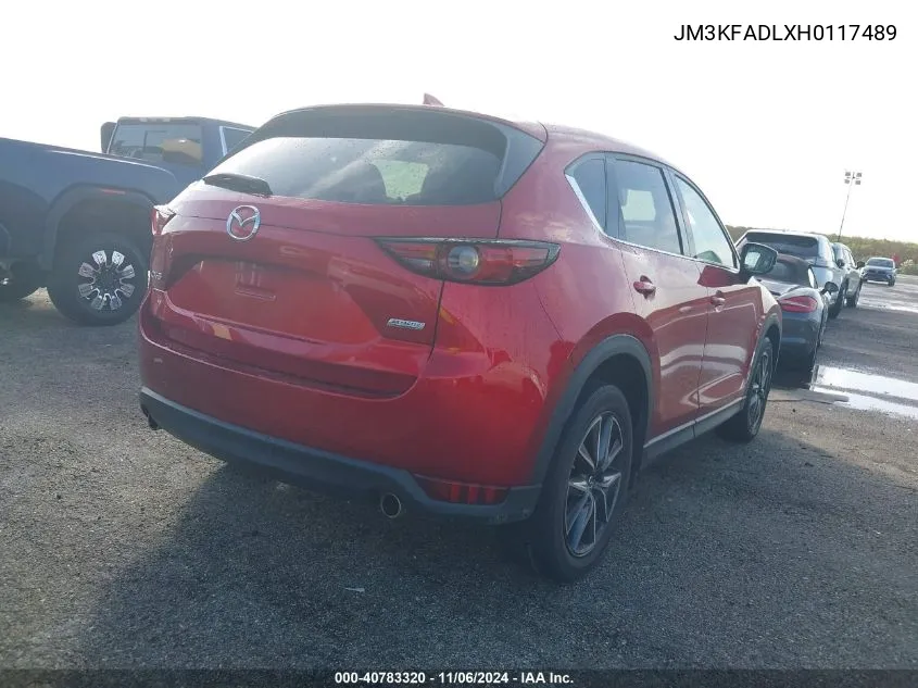 2017 Mazda Cx-5 Grand Touring VIN: JM3KFADLXH0117489 Lot: 40783320