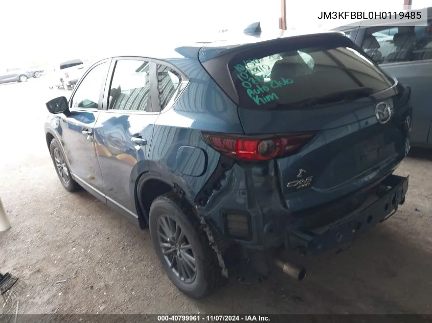 2017 Mazda Cx-5 Sport VIN: JM3KFBBL0H0119485 Lot: 40799961