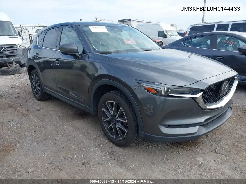 2017 Mazda Cx-5 Grand Touring VIN: JM3KFBDL0H0144433 Lot: 40897419