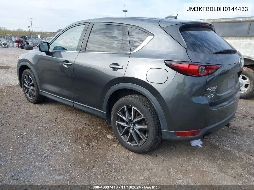 2017 Mazda Cx-5 Grand Touring VIN: JM3KFBDL0H0144433 Lot: 40897419