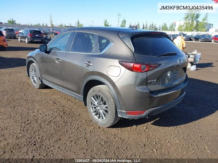 2018 Mazda Cx-5 VIN: JM3KFBCM0J0435496 Lot: 12083027