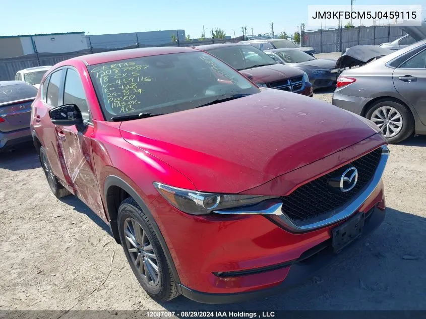 2018 Mazda Cx-5 VIN: JM3KFBCM5J0459115 Lot: 12087087