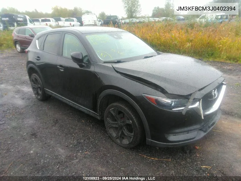 2018 Mazda Cx-5 VIN: JM3KFBCM3J0402394 Lot: 12108923