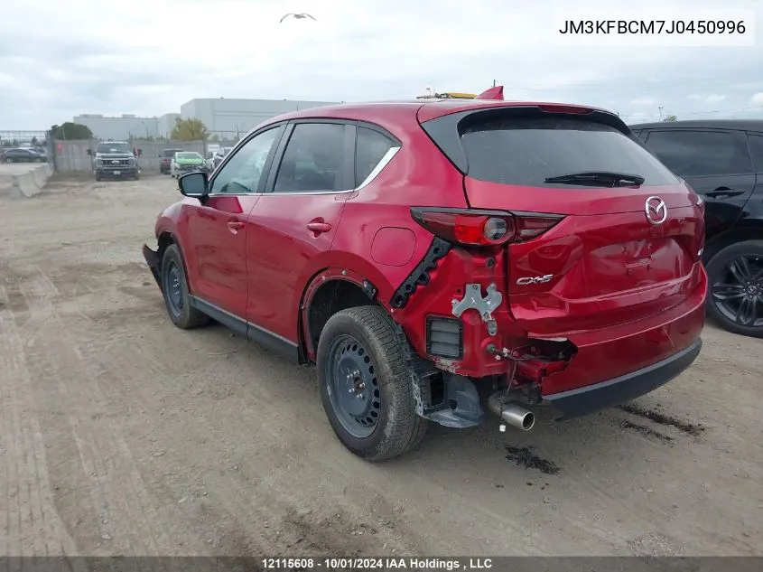 2018 Mazda Cx-5 VIN: JM3KFBCM7J0450996 Lot: 12115608