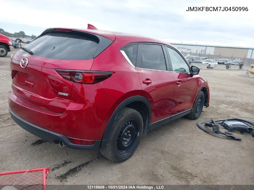 2018 Mazda Cx-5 VIN: JM3KFBCM7J0450996 Lot: 12115608