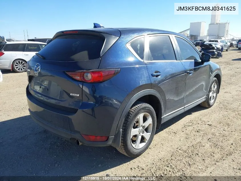 2018 Mazda Cx-5 VIN: JM3KFBCM8J0341625 Lot: 12115915