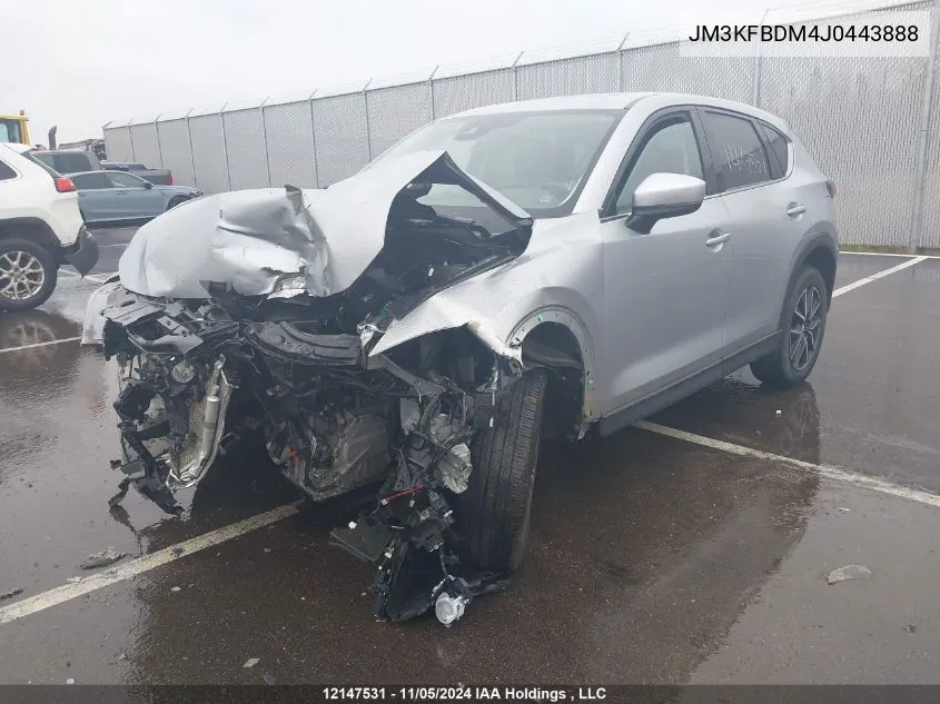 2018 Mazda Cx-5 VIN: JM3KFBDM4J0443888 Lot: 12147531