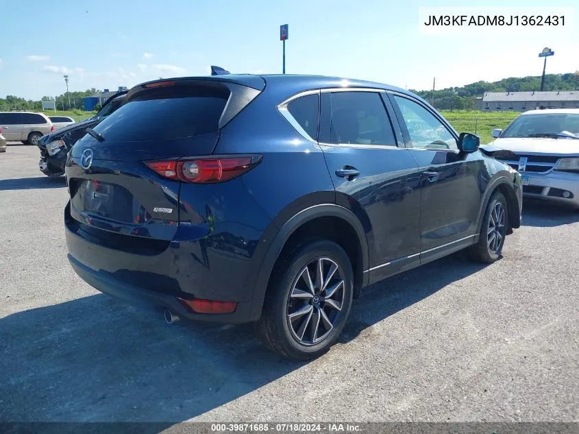 2018 Mazda Cx-5 Grand Touring VIN: JM3KFADM8J1362431 Lot: 39871685