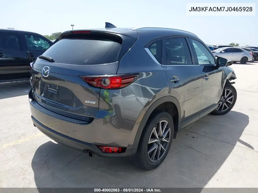 2018 Mazda Cx-5 Touring VIN: JM3KFACM7J0465928 Lot: 40002063