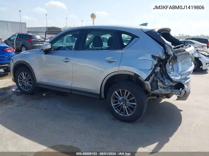 2018 Mazda Cx-5 Sport VIN: JM3KFABM0J1419806 Lot: 40009153