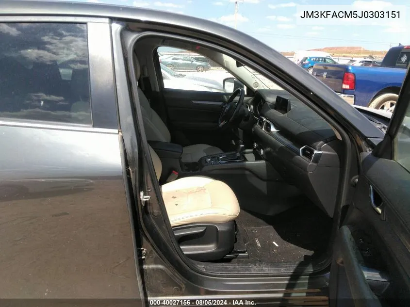 JM3KFACM5J0303151 2018 Mazda Cx-5 Touring