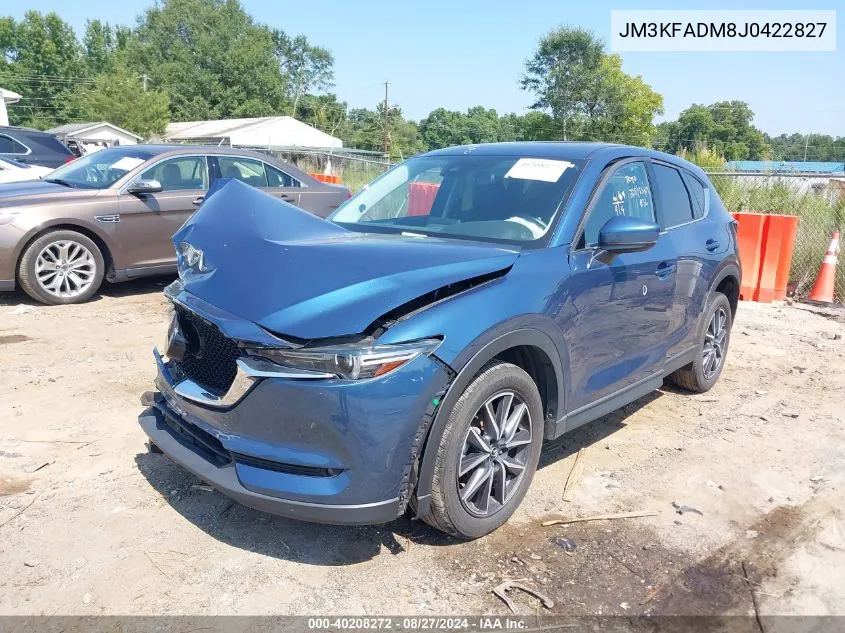 2018 Mazda Cx-5 Grand Touring VIN: JM3KFADM8J0422827 Lot: 40208272