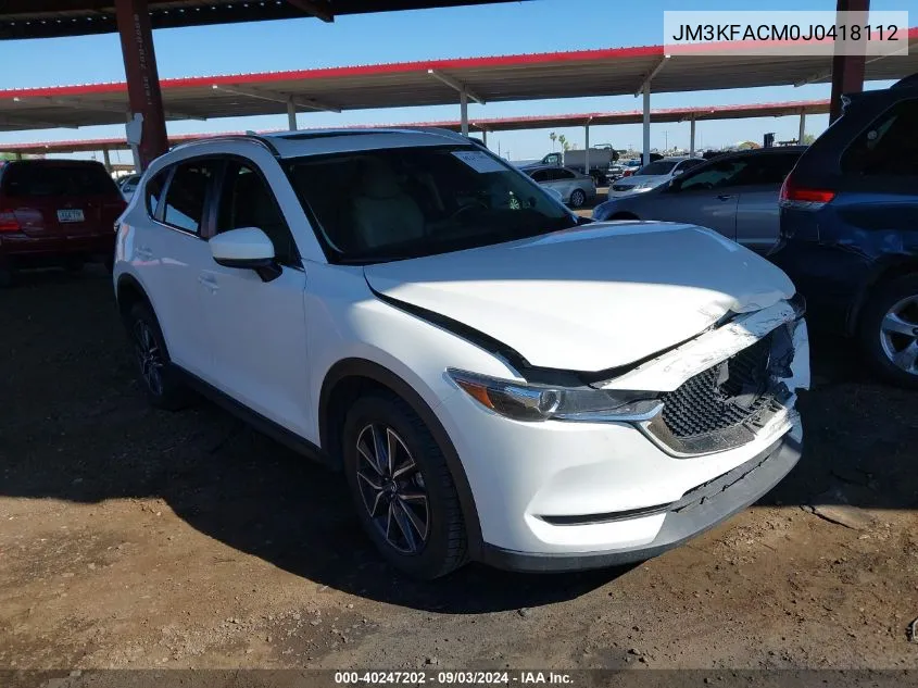 JM3KFACM0J0418112 2018 Mazda Cx-5 Touring