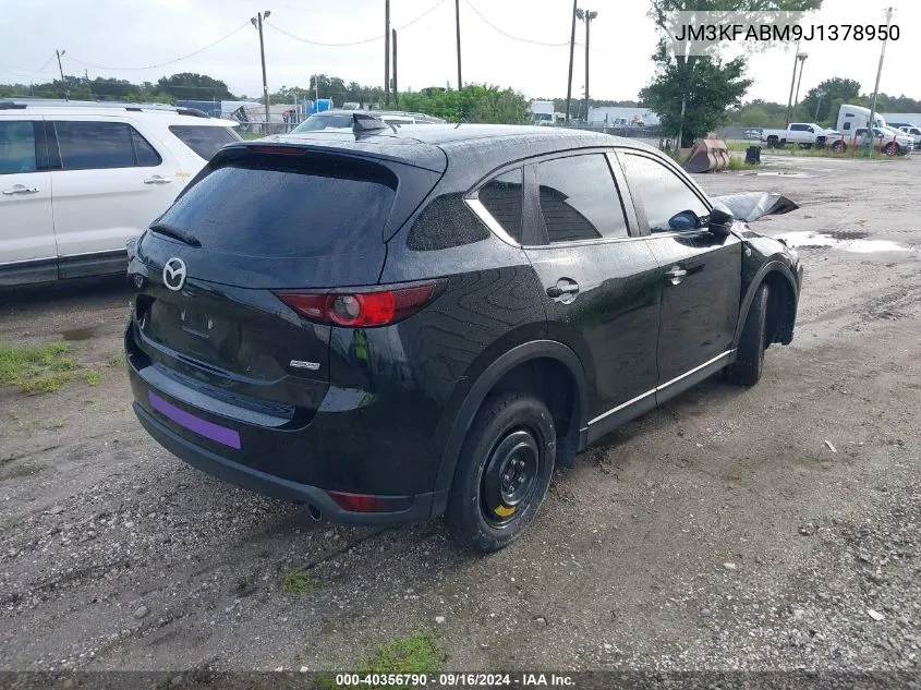 2018 Mazda Cx-5 Sport VIN: JM3KFABM9J1378950 Lot: 40356790