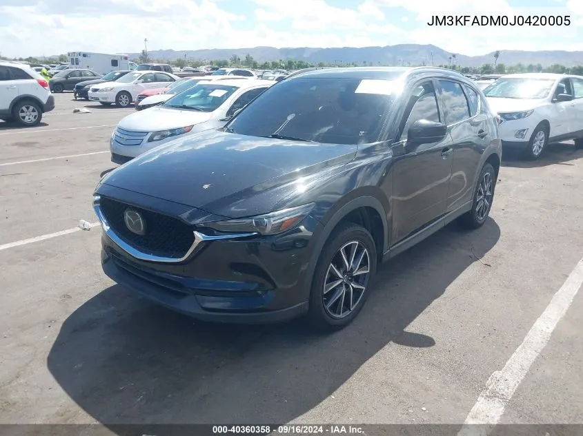 2018 Mazda Cx-5 Grand Touring VIN: JM3KFADM0J0420005 Lot: 40360358