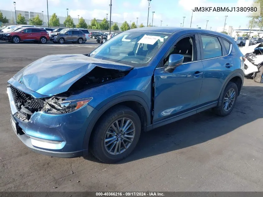 2018 Mazda Cx-5 Sport VIN: JM3KFABM6J1380980 Lot: 40366216