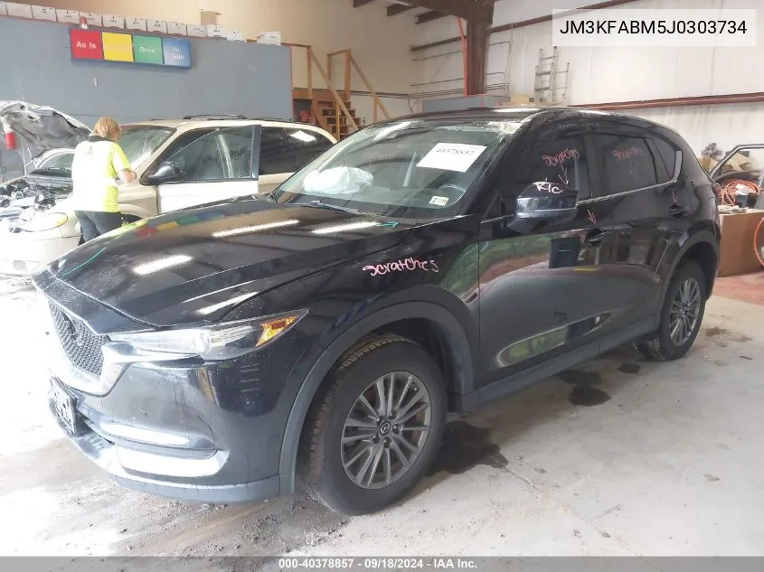 2018 Mazda Cx-5 Sport VIN: JM3KFABM5J0303734 Lot: 40378857