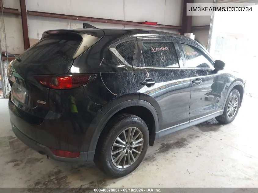 2018 Mazda Cx-5 Sport VIN: JM3KFABM5J0303734 Lot: 40378857