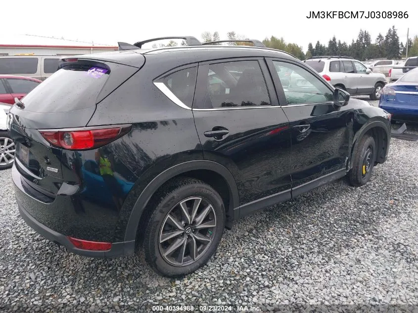 2018 Mazda Cx-5 Touring VIN: JM3KFBCM7J0308986 Lot: 40394988