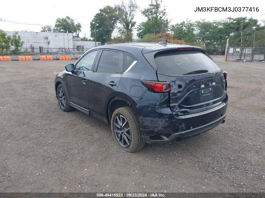 2018 Mazda Cx-5 Touring VIN: JM3KFBCM3J0377416 Lot: 40415923