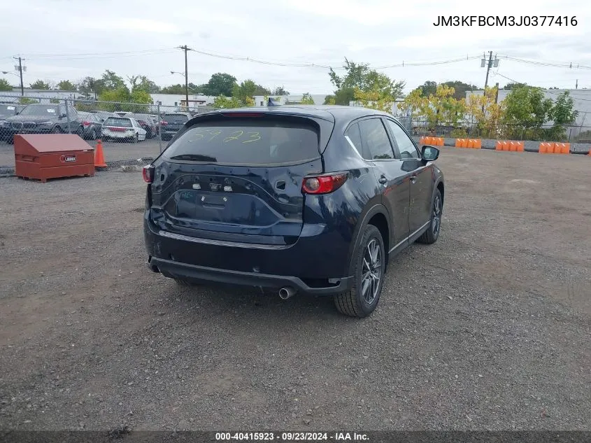 2018 Mazda Cx-5 Touring VIN: JM3KFBCM3J0377416 Lot: 40415923