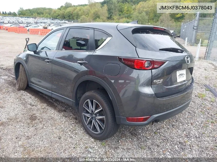 2018 Mazda Cx-5 Touring VIN: JM3KFBCM6J0378043 Lot: 40427484