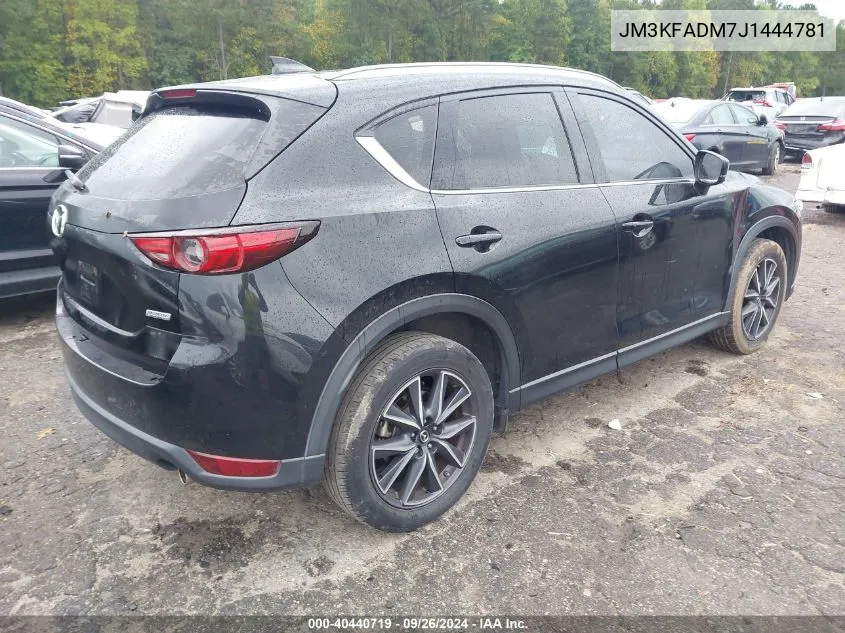 2018 Mazda Cx-5 Grand Touring VIN: JM3KFADM7J1444781 Lot: 40440719