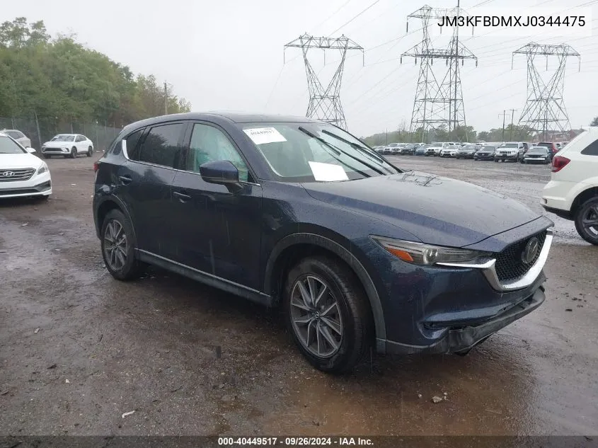 2018 Mazda Cx-5 Grand Touring VIN: JM3KFBDMXJ0344475 Lot: 40449517