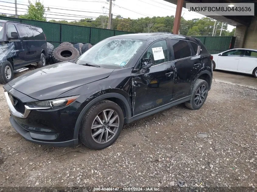 2018 Mazda Cx-5 Touring VIN: JM3KFBCM8J0443636 Lot: 40466147