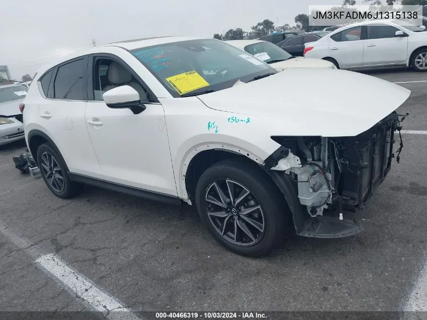 2018 Mazda Cx-5 Grand Touring VIN: JM3KFADM6J1315138 Lot: 40466319