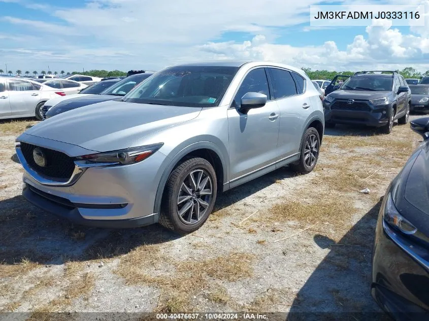 2018 Mazda Cx-5 Grand Touring VIN: JM3KFADM1J0333116 Lot: 40476637