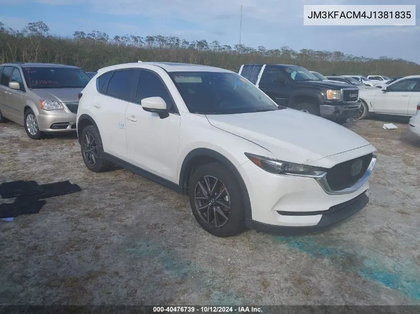 2018 Mazda Cx-5 Touring VIN: JM3KFACM4J1381835 Lot: 40476739