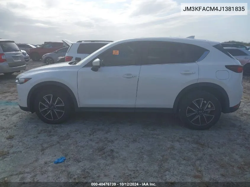 2018 Mazda Cx-5 Touring VIN: JM3KFACM4J1381835 Lot: 40476739