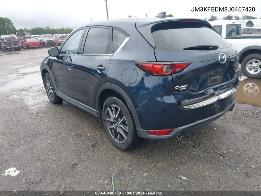 2018 Mazda Cx-5 Grand Touring VIN: JM3KFBDM8J0467420 Lot: 40486759