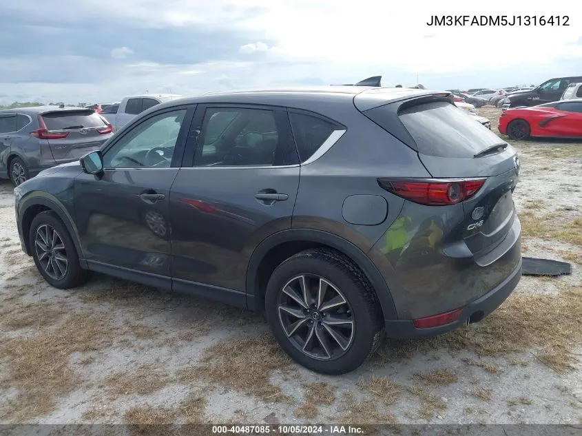 2018 Mazda Cx-5 Grand Touring VIN: JM3KFADM5J1316412 Lot: 40487085