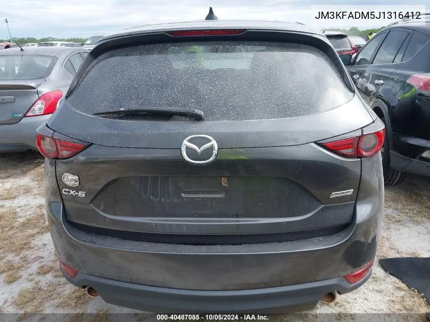 2018 Mazda Cx-5 Grand Touring VIN: JM3KFADM5J1316412 Lot: 40487085