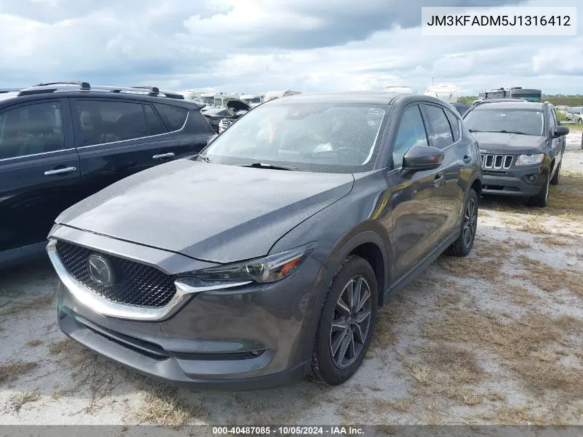 2018 Mazda Cx-5 Grand Touring VIN: JM3KFADM5J1316412 Lot: 40487085