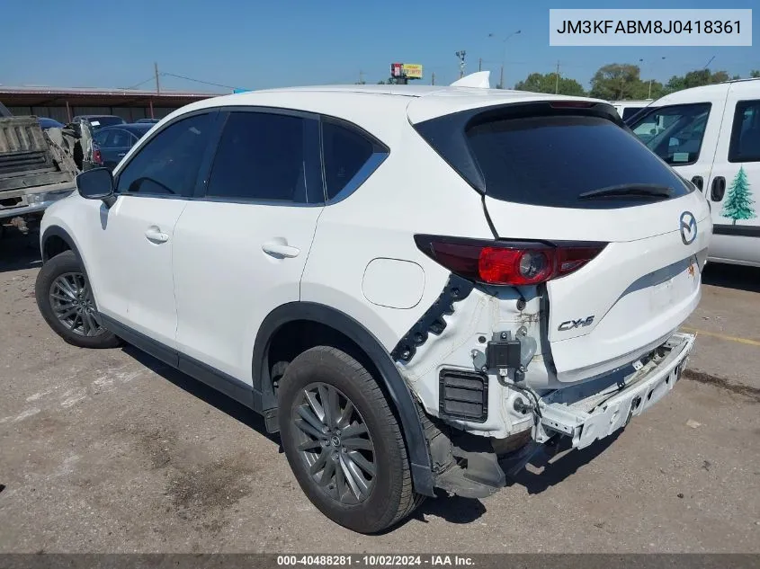 2018 Mazda Cx-5 Sport VIN: JM3KFABM8J0418361 Lot: 40488281