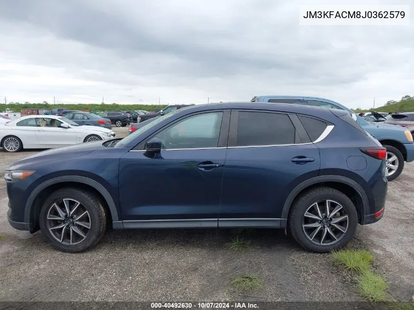 2018 Mazda Cx-5 Touring VIN: JM3KFACM8J0362579 Lot: 40492630