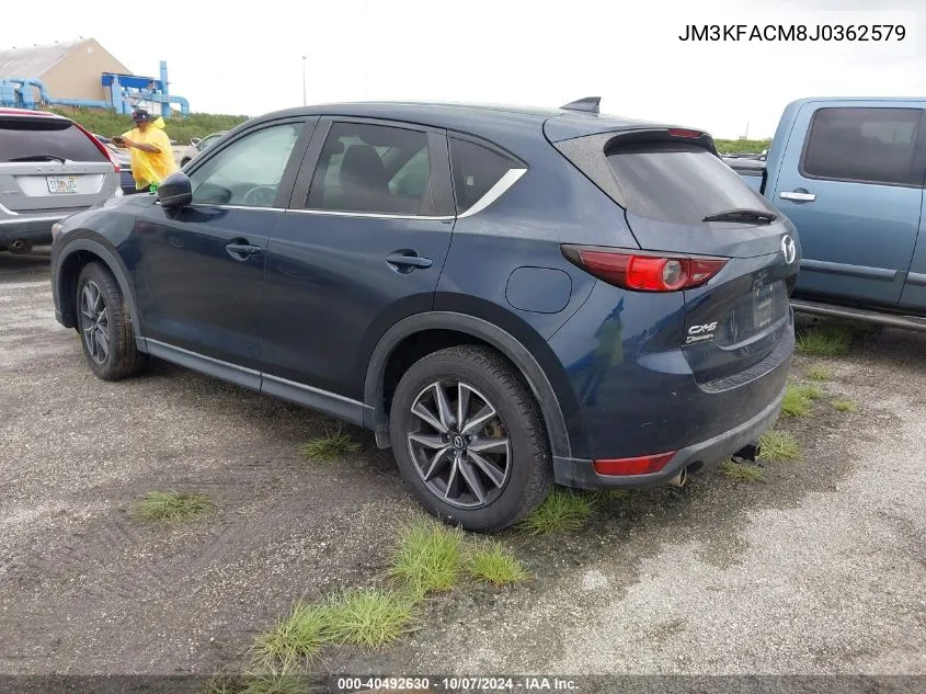 2018 Mazda Cx-5 Touring VIN: JM3KFACM8J0362579 Lot: 40492630