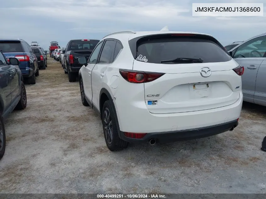 2018 Mazda Cx-5 Touring VIN: JM3KFACM0J1368600 Lot: 40499251