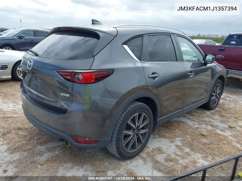 2018 Mazda Cx-5 Touring VIN: JM3KFACM1J1357394 Lot: 40503167