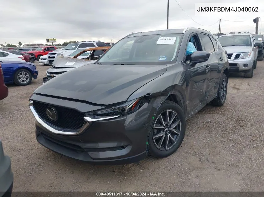 2018 Mazda Cx-5 Grand Touring VIN: JM3KFBDM4J040062 Lot: 40511317