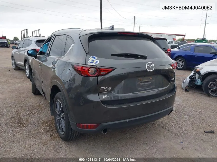 2018 Mazda Cx-5 Grand Touring VIN: JM3KFBDM4J040062 Lot: 40511317