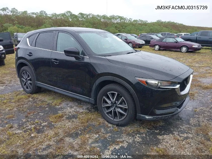 2018 Mazda Cx-5 Touring VIN: JM3KFACM0J0315739 Lot: 40516262