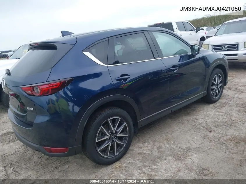 2018 Mazda Cx-5 Grand Touring VIN: JM3KFADMXJ0421050 Lot: 40516314