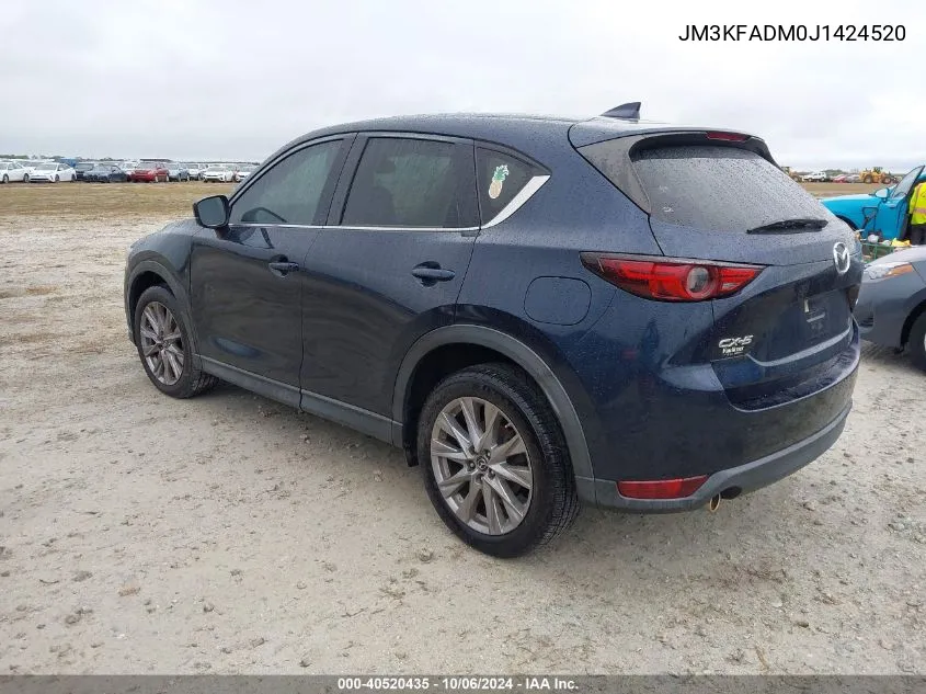 2018 Mazda Cx-5 Grand Touring VIN: JM3KFADM0J1424520 Lot: 40520435