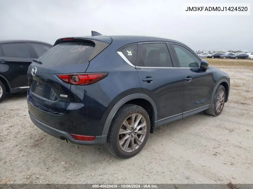 2018 Mazda Cx-5 Grand Touring VIN: JM3KFADM0J1424520 Lot: 40520435