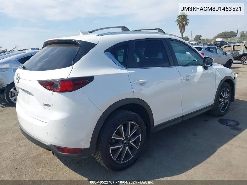 2018 Mazda Cx-5 Touring VIN: JM3KFACM8J1463521 Lot: 40522767